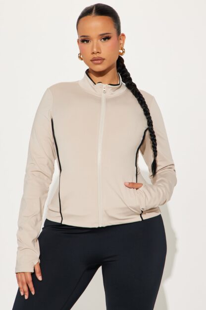 Chaqueta Deportiva Elegante con Cuello Alto y Manga Larga - Image 6