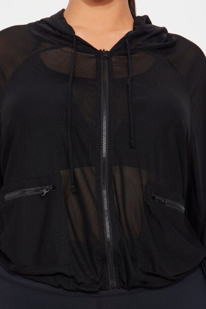 Chaqueta Deportiva Translúcida con Capucha - Image 5