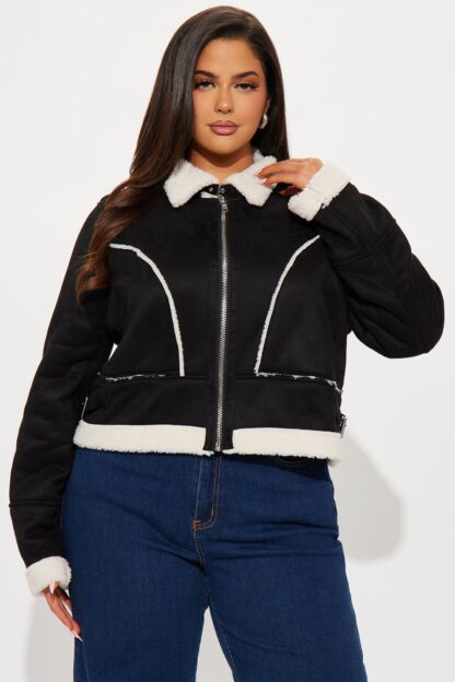 Chaqueta Shearling con Detalles de Bolsillo - Image 6