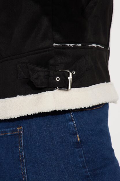 Chaqueta Shearling con Detalles de Bolsillo - Image 8